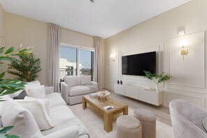 Exquisite holiday home rental with scenic canal views located on Yas Island
