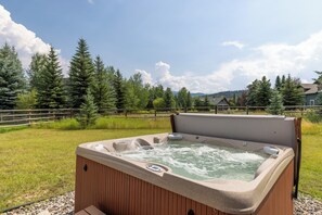 Hot tub with views