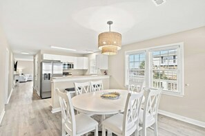 Sit together and enjoy a home cooked meal and chat about your fun-filled day!