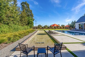 Bocce Court next to Pool