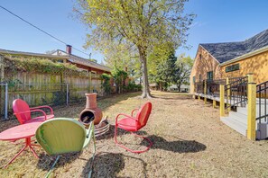 Property Exterior | Fenced Yard | Wood-Burning Chiminea