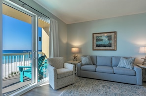 Gulf front living room