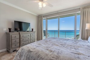 Gulf front master bedroom