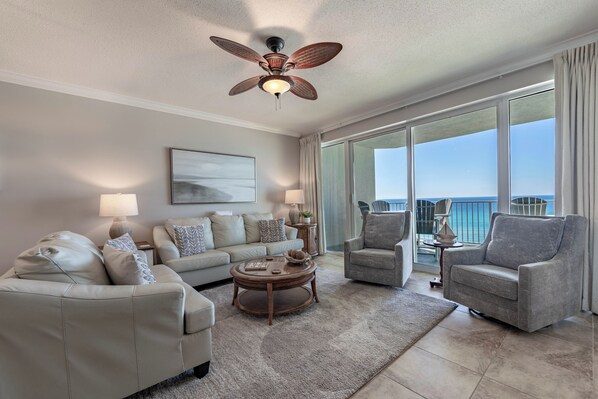 Gulf front living room