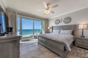 Gulf front master bedroom