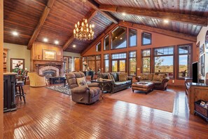 Options for enjoying time together abound in the Lodge’s great room