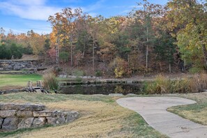 Take a stroll down to the pond & take in the incredible scenery