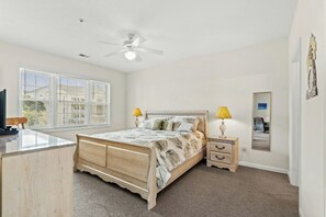 Relax after a day at the beach in your private room watching your favorite show.