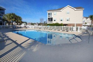 Take a cool dip in the sparkling pool.