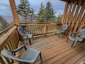 Private deck with western views