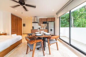 Rest well in a plush bed and gather around the dining table for meals with loved ones