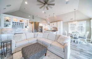Living area with plush seating
