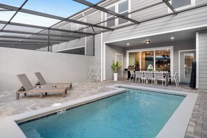Enjoy the Florida sun, at your private pool area, perfect for soaking up the sun or relaxing after a swim.