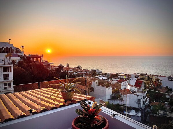 Sunset from the rooftop
