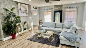 A well-lit and cozy living space!
