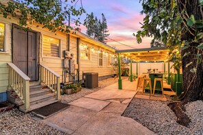 Tiki Bar with Party Lights for a festive feel