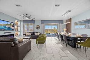 House #2 Living Area Leads to The Pool & Spa