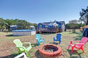 Fenced-In Yard | Fire Pit (Wood Not Provided) | Aboveground Pool (Not Heated)