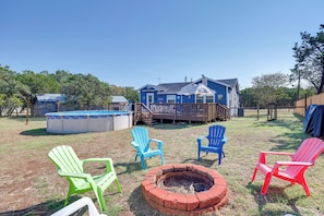 Fenced-In Yard | Fire Pit (Wood Not Provided) | Aboveground Pool (Not Heated)