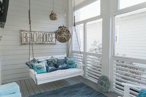 Porch swing.