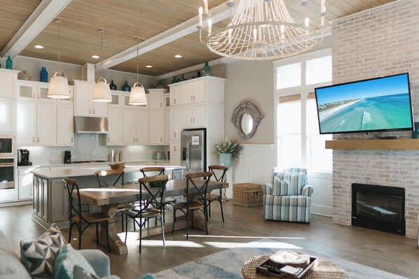 Spacious living area.