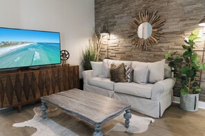 Upstairs living area.