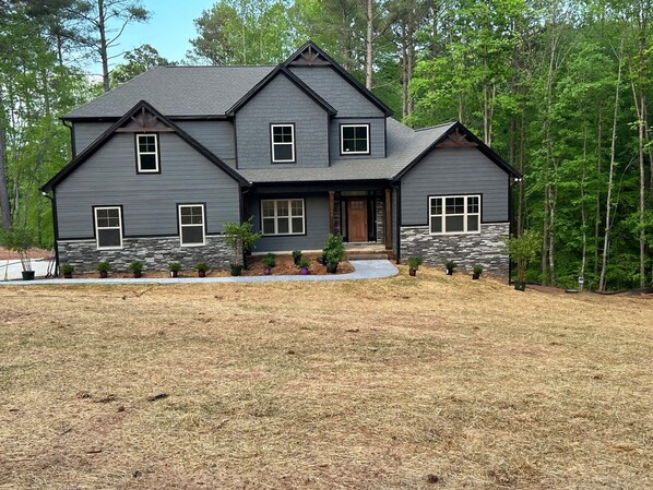 Front view of house. 