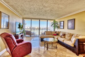 Living Area with Balcony Access