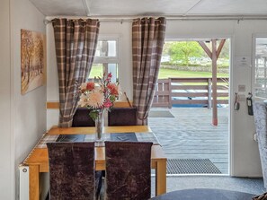 Dining Area | Roe Meadow 3 - K & J’s Hot Tub Retreats, Newton Stewart
