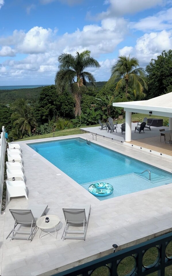 Breath taking ocean views from every room in the house.
