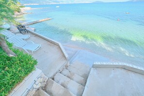 Private beach