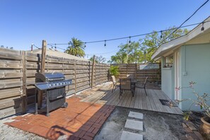 Grill and hang out on the patio.