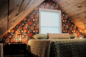 Upstairs Loft King Bedroom with 32" Smart TV