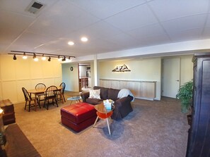 Spacious living and dining area