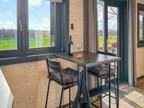Open plan living space | Barn Owl Cabin - Redroofs Retreats, Forfar