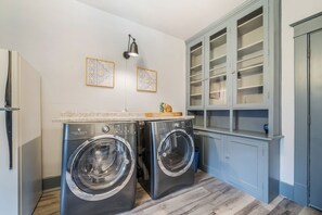 Full sized washer and dryer for your personal use