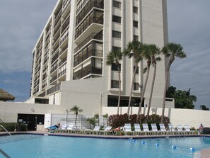 Ocean Sands building and pool area
