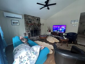 Living Room with Roku TV