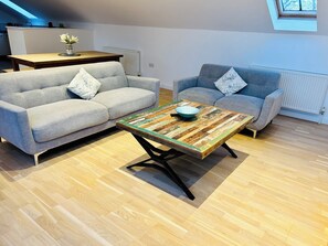 Lounge space with TV
