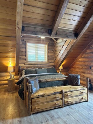 King in master bedroom