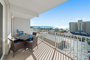 Charming balcony with stunning views, perfect for relaxation.