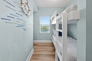 Cozy bunk nook, the perfect spot for restful sleep and play.