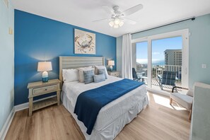 Spacious king bed for the ultimate sleep experience.