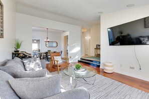Living Room | Queen Sleeper Sofa | Smart TV | Single-Story Home