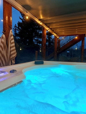 Is there anything better than a soak in the hot tub?