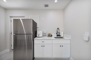 Cook a delicious meal in our cozy kitchenette!
