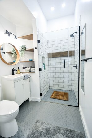 Fully Tiled Custom Bathroom & Shower