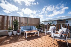 Private alfresco lounge area under the sun 