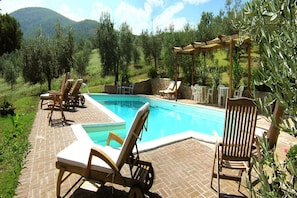 Schwimmbad des Ferienhauses