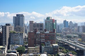 Taipei 101 visible from in unit balcony